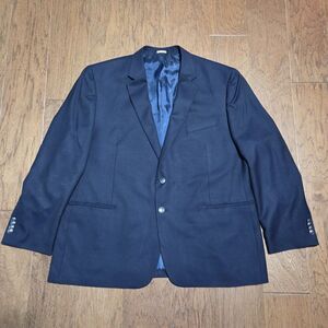 Joseph Abboud Reda Blazer 50R Men Navy Super 110s Wool Sport Coat Suit Jacket